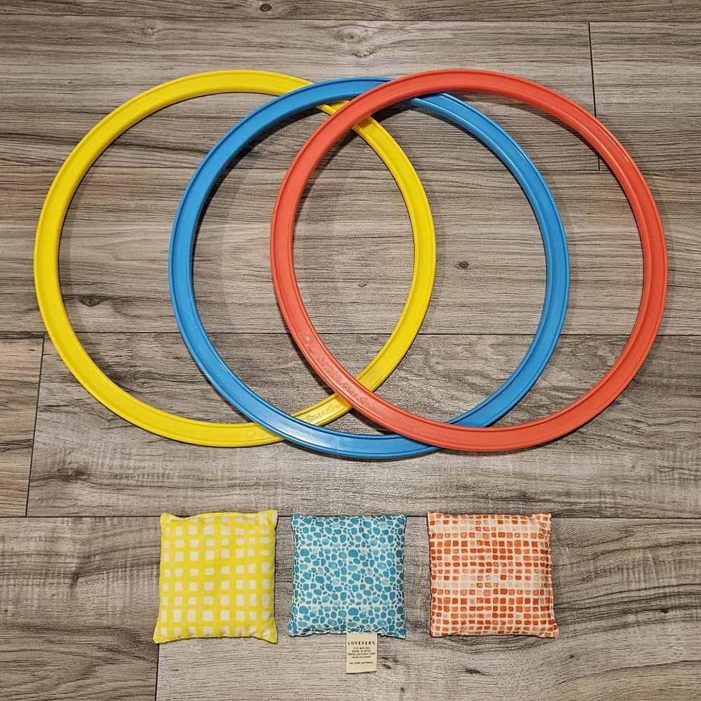 Lovevery Jump-In Hoops & Bean Bags The Investigator Play Kit Months 31, 32, 33